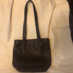 Coach Black Leather Shoulder Bag